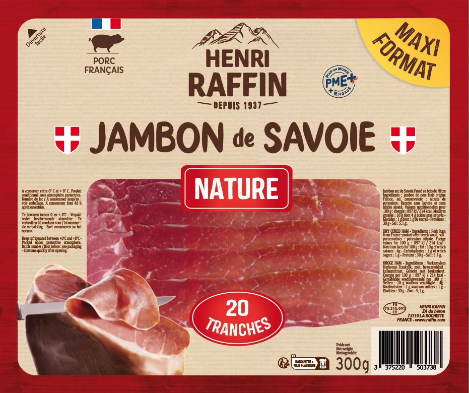 2533 - Jambon 20T Nature 300g HR