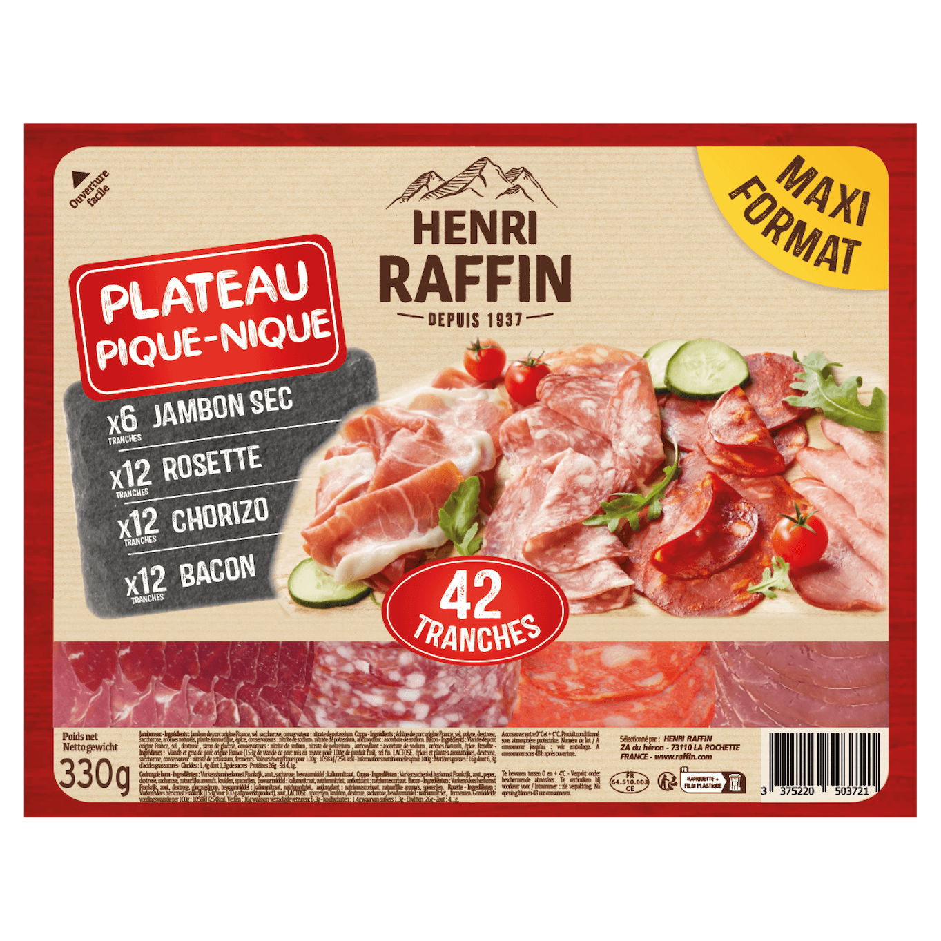 2532 - Plateau Pique-Nique 330g
